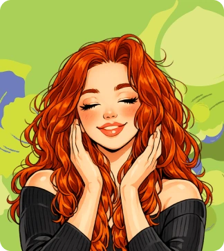 cabelo com frizz fundo colorido