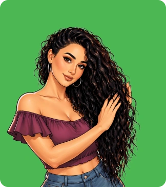 cabelo oleoso fundo verde escuro