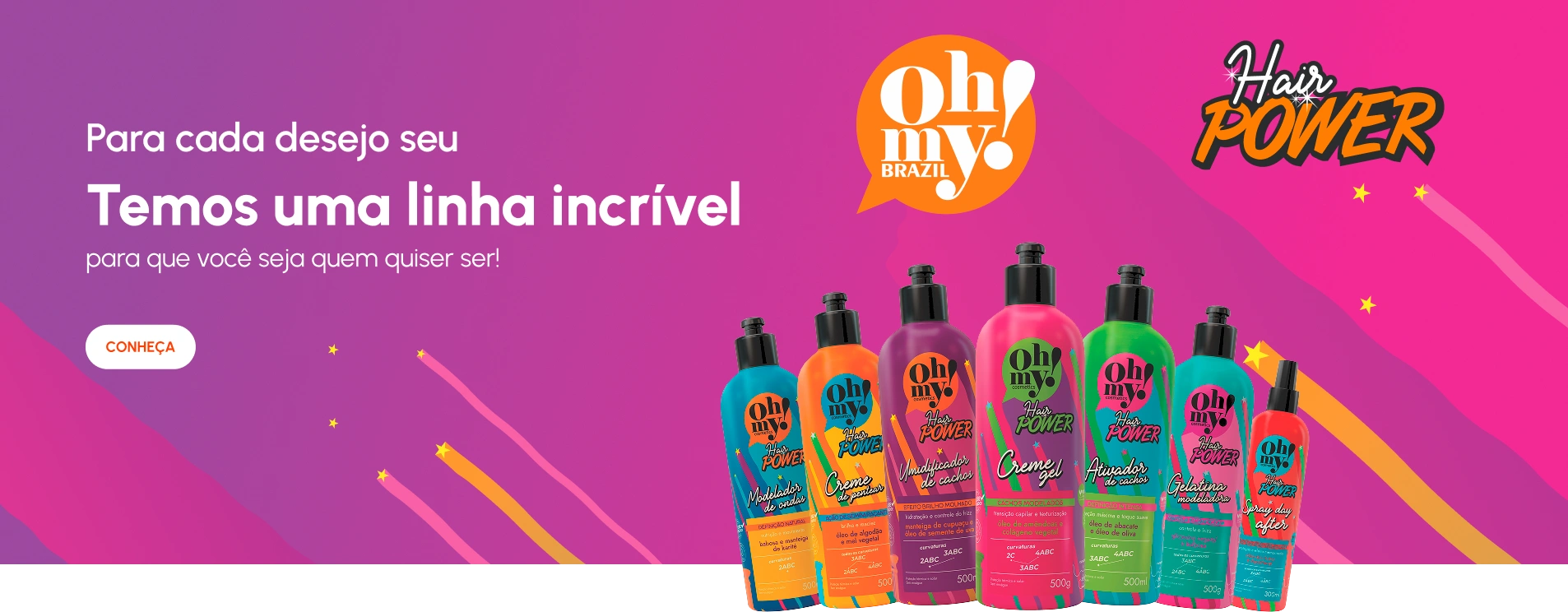 Banner Desktop Mobile - Hair Power Oh My Brazil PT-BR
